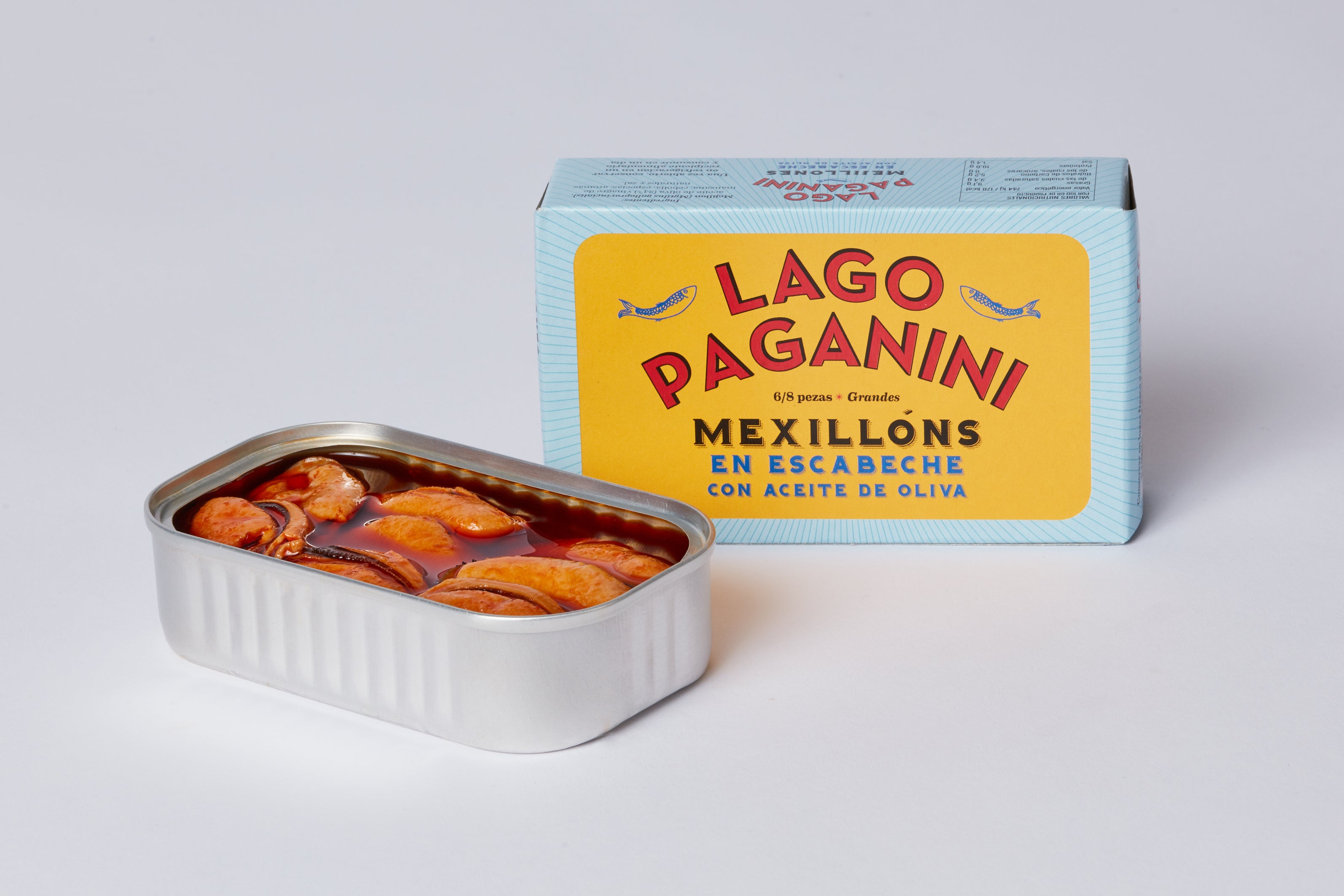 Mejillones gallegos en escabeche 6/8 piezas Paganini 115 g