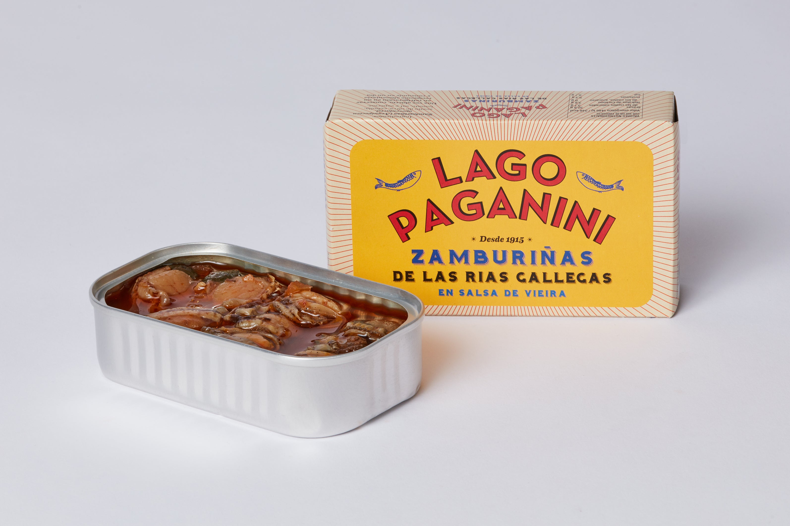 Zamburiñas de las rías gallegas en salsa de vieira Paganini 115 g