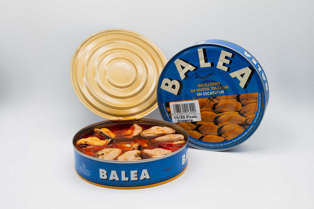Mejillones de Nueva Zelanda gigantes en escabeche 15/20 piezas 550 g