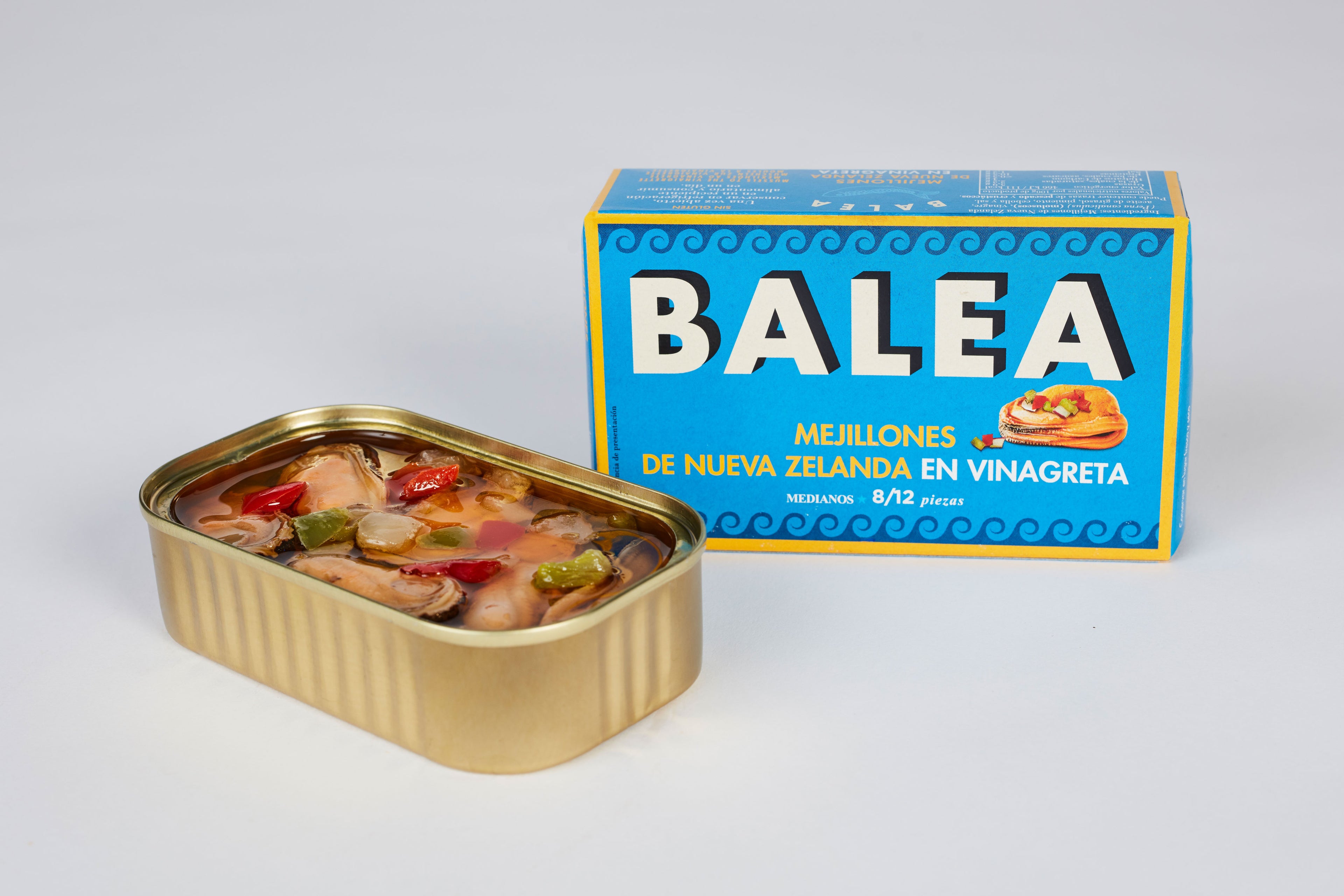 Mejillones de Nueva Zelanda en vinagreta 8/12 piezas 115g