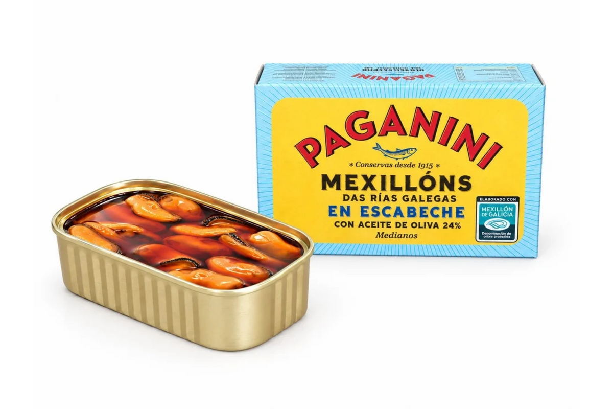 Moules de Galice à l'escabèche moyennes Paganini 115 g