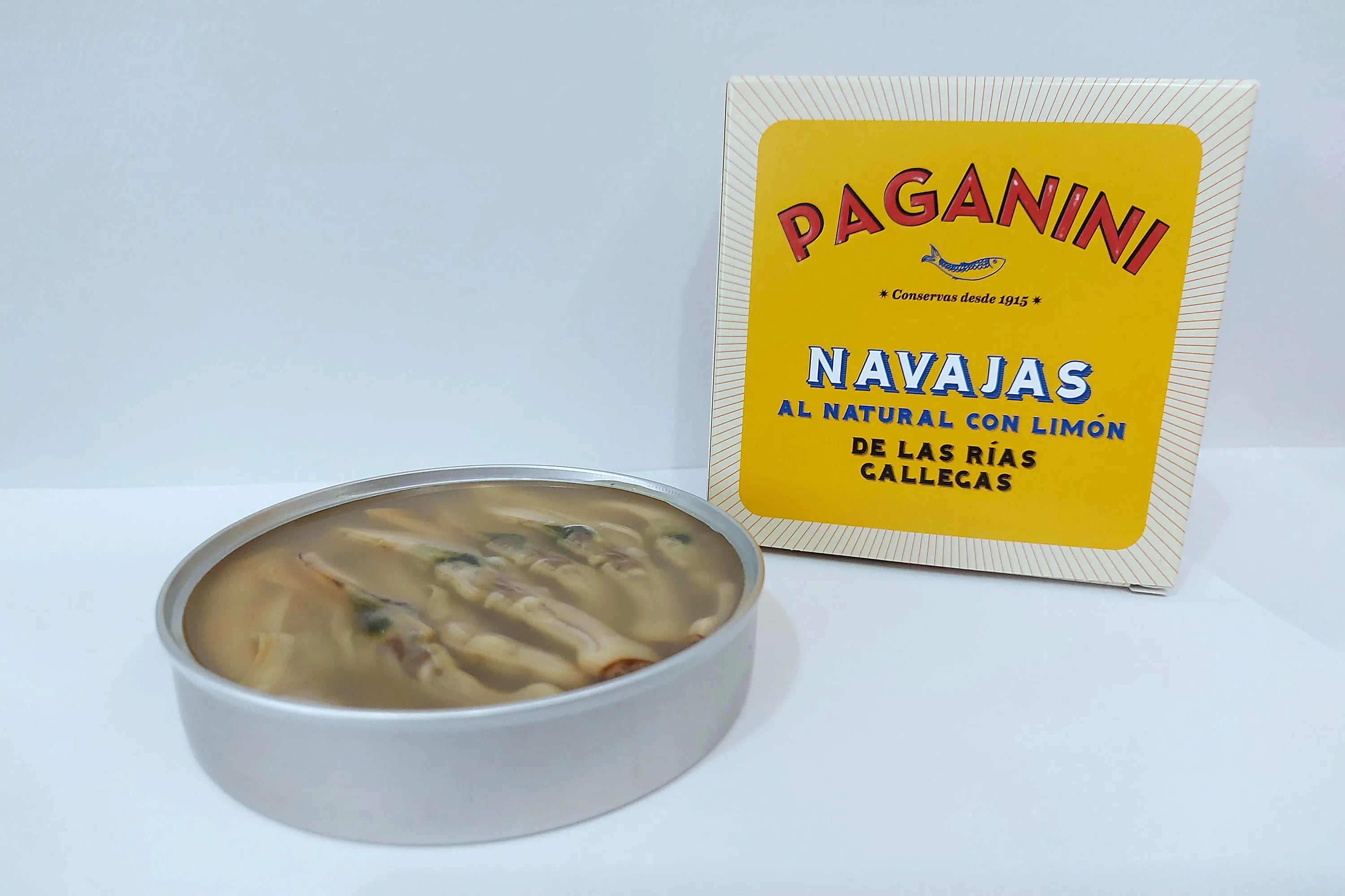 Navajas al natural con limón Paganini 110 g