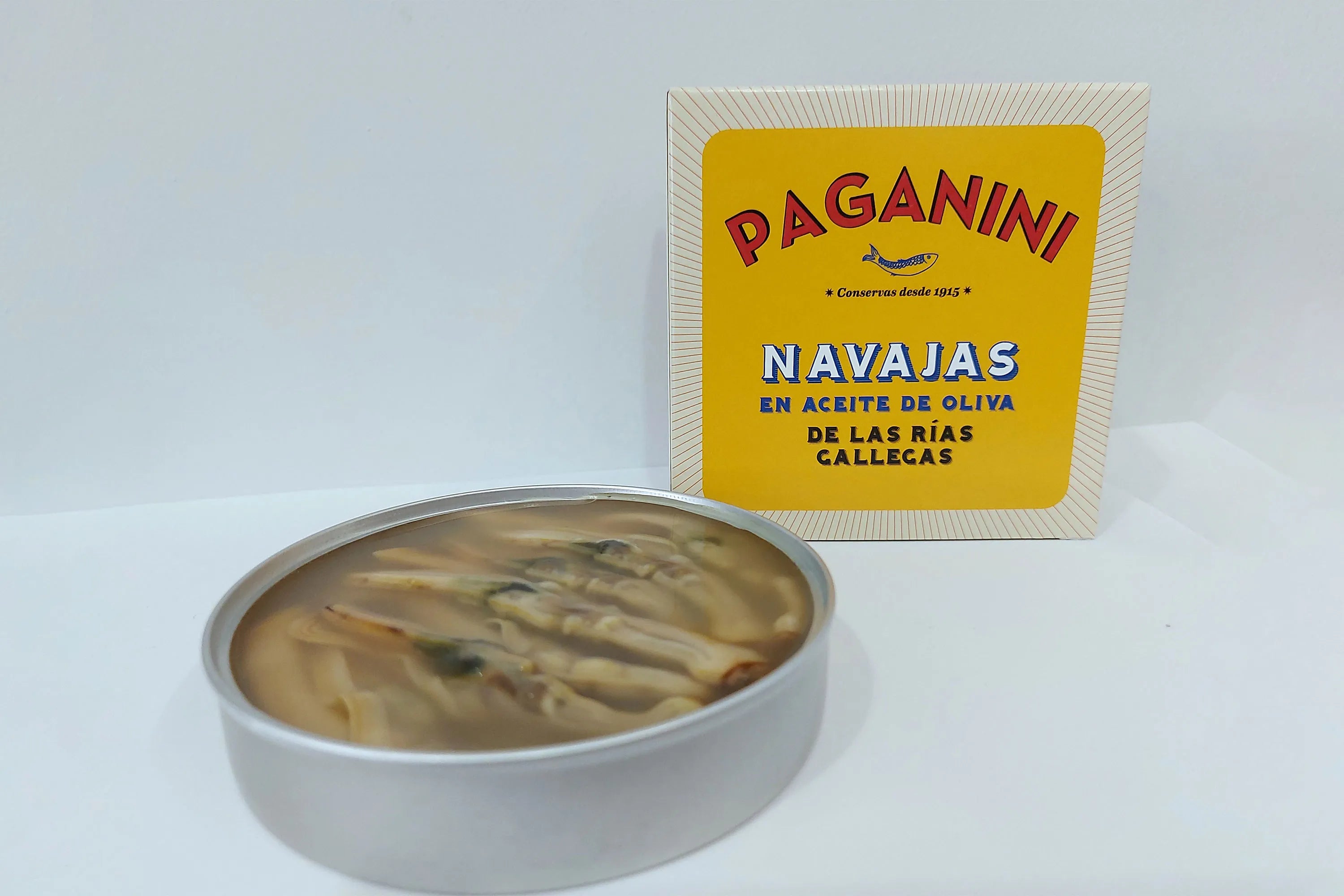 Navajas en aceite de oliva Paganini 110 g