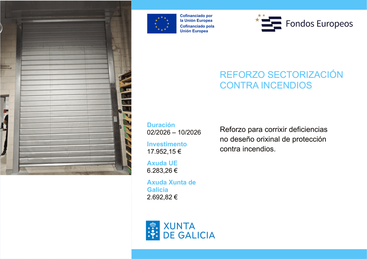 Cartel FEMPA - Reforzo da sectorización contra incendios